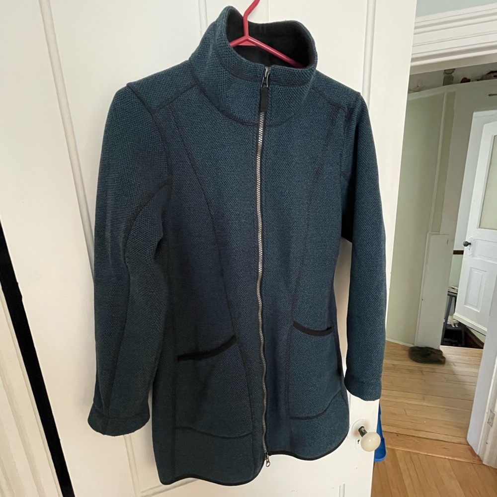 Eddie Bauer Cowl Neck Zip Long Fleece